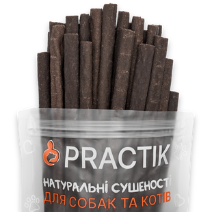 Палички з яловичиною для собак та котів Practik Смаколик 80PBS004 фото