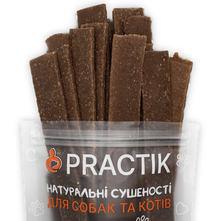 Смужки з креветкою для собак та котів Practik Смаколик 80SSS011 фото