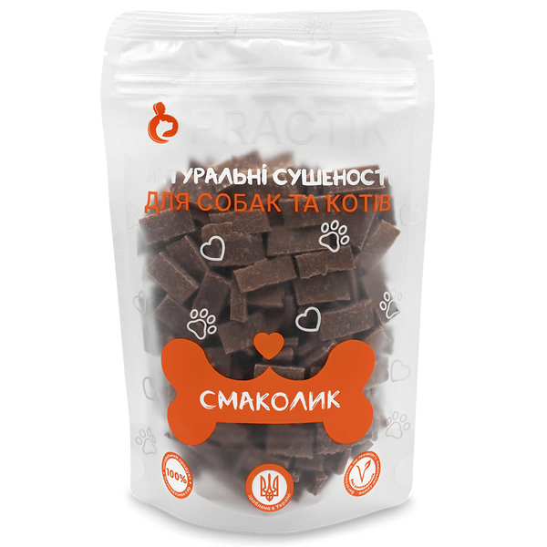 Шматочки з качкою для собак та котів Practik Смаколик 80SDS028 фото